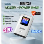 Smartcom Modem Wifi 4G LTE dengan Power Bank SM9050 Pro 6000mAh