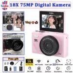 TEEKA W1: Kamera Digital 4K 64MP dengan WiFi untuk Vlog dan Fotografi Pemula