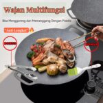 Wajan Konduksi Panggangan Grill Pan Korea Datar Anti Lengket 34cm