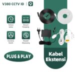 Aksesoris Kabel Ekstensi USB Type-C dan UPS Catu Daya untuk Kamera CCTV V380