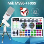 Bonkyo F999 Live Sound Card & Mik M996 Set: Studio Siaran Langsung Profesional di Genggaman Anda
