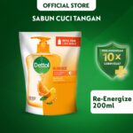Dettol Sabun Cuci Tangan Anti Bakteri Re-energize 200ml
