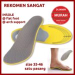 Insole Arch Support Premium 3D untuk Kaki Datar