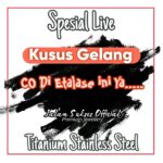 Kusus Live Etalase Gelang Titanium Eksklusif Bracelets Embos, Pengait Lobster Dan Serut