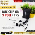 Microphone Clip On Reccam LV-06 TRS 3.5mm untuk Konten Kreator