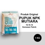 Pupuk NPK Mutiara 16-16-16 [Kemasan Pabrik 1kg]