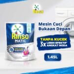 Rinso Matic Deterjen Cair 1.45L – Solusi Cerdas untuk Mesin Cuci Bukaan Depan