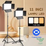 Tnw Lampu Foto 11″ Led Video Light + Tripod Lampu Fotografi Live Streaming Vlogging