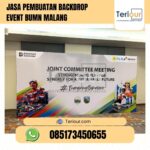 JASA PEMBUATAN BACKDROP EVENT BUMN MALANG