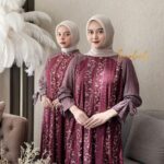 Ellena Dress Gamis Wanita Rayon Motif Mix Rayon Jaguard Lembut Adem Nyaman Daily Bumil dan Busui Friendly By Irmalaila